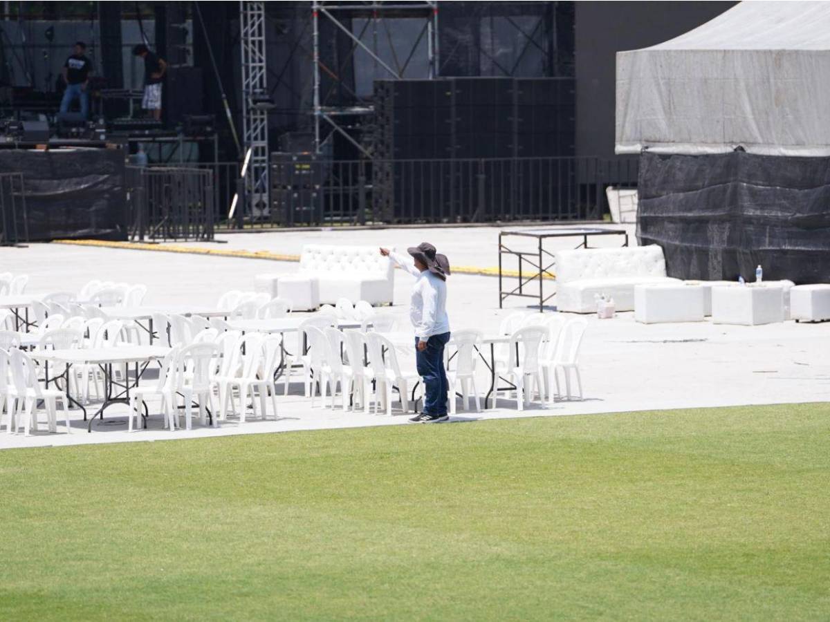 Más deteriorada: así luce la grama del Morazán previo a concierto gratuito