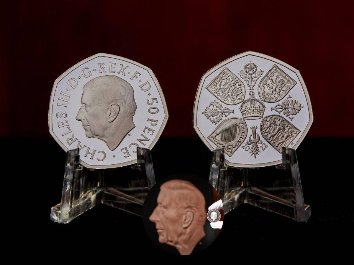 Desvelan la efigie de Carlos III que figurará en las futuras monedas del Reino Unido