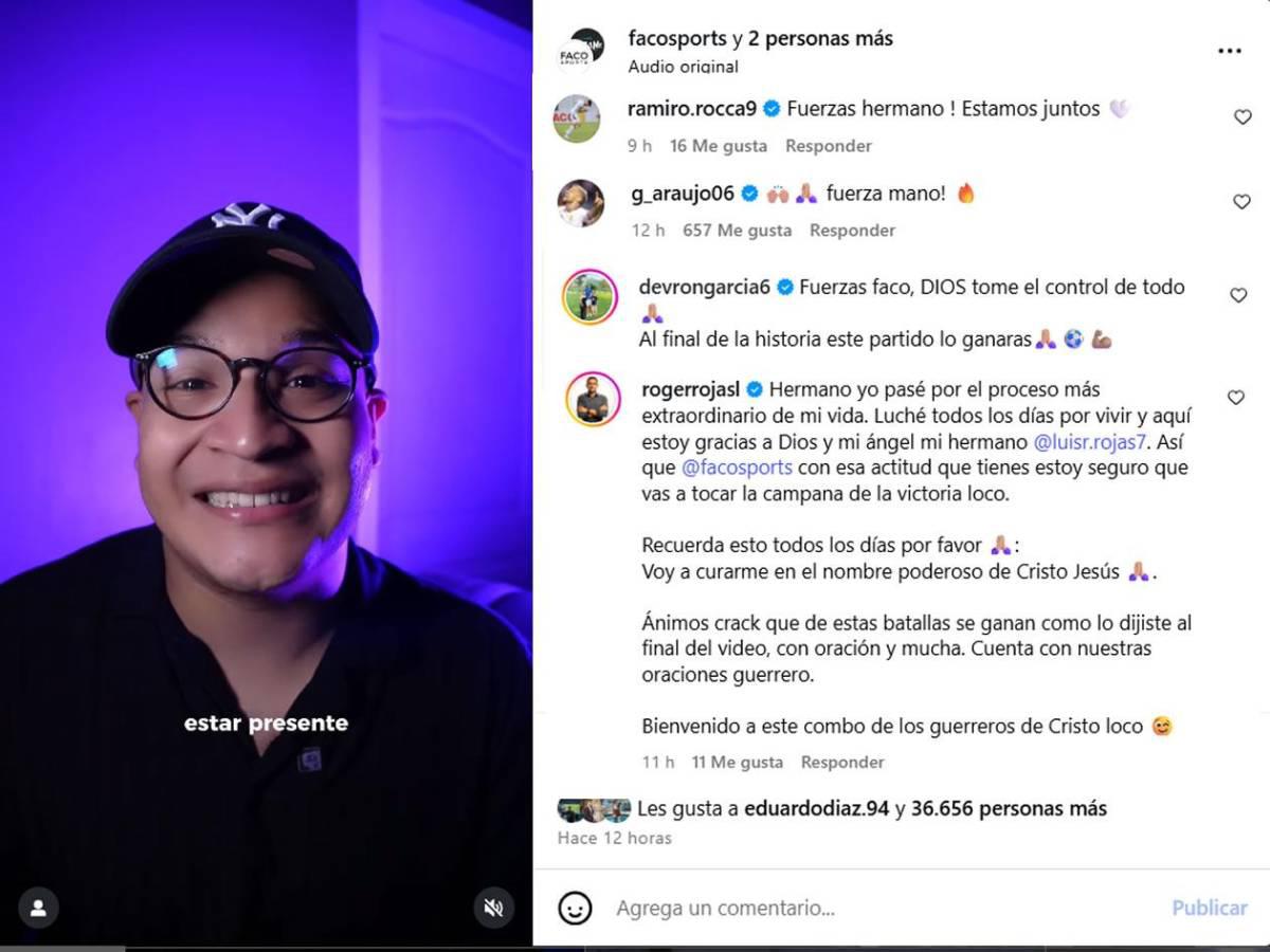 Faco, el periodista y tiktoker hondureño, anuncia que tiene cáncer