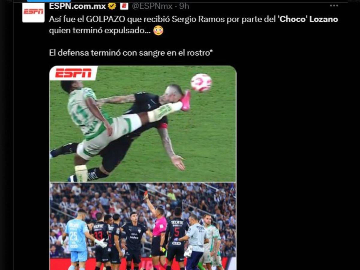¿Qué dijo Sergio Ramos? Críticas al Choco Lozano tras el golpe al español que significó la roja