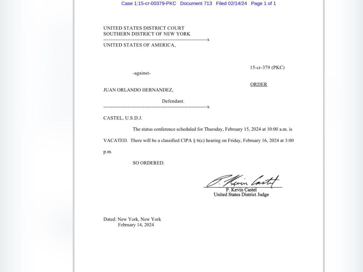 En directo: Juicio de Juan Orlando Hernández