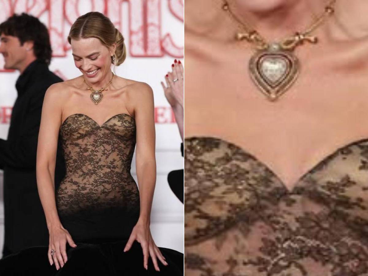 Acusan a Margot Robbie de blanqueamiento cultural por llevar un collar robado de India