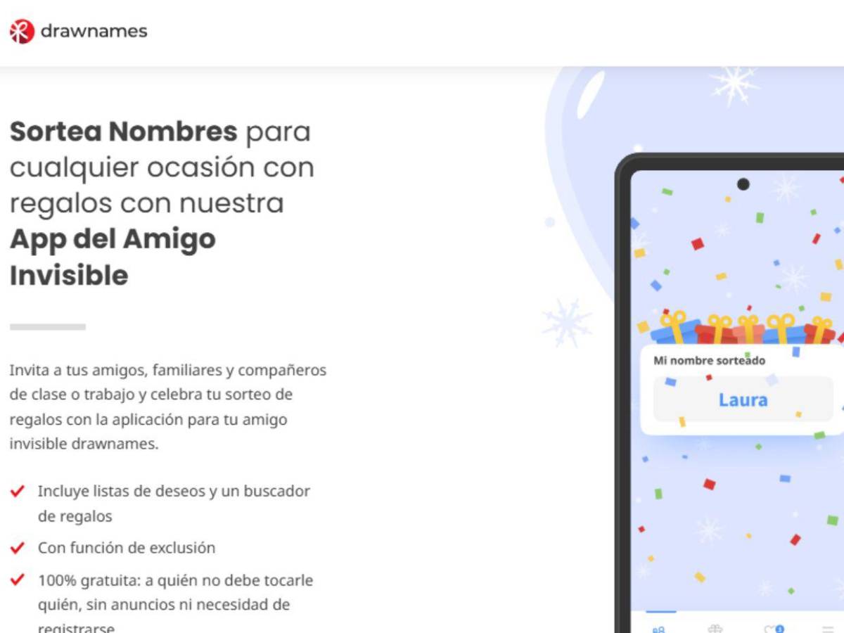 Nueve aplicaciones de uso para el amigo secreto o cuchumbo: lista de las mejores