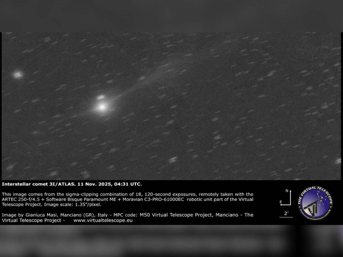 Cometa 3I/ATLAS intacto tras  perihelio pese a predicciones: esto es lo último sobre el extraño objeto