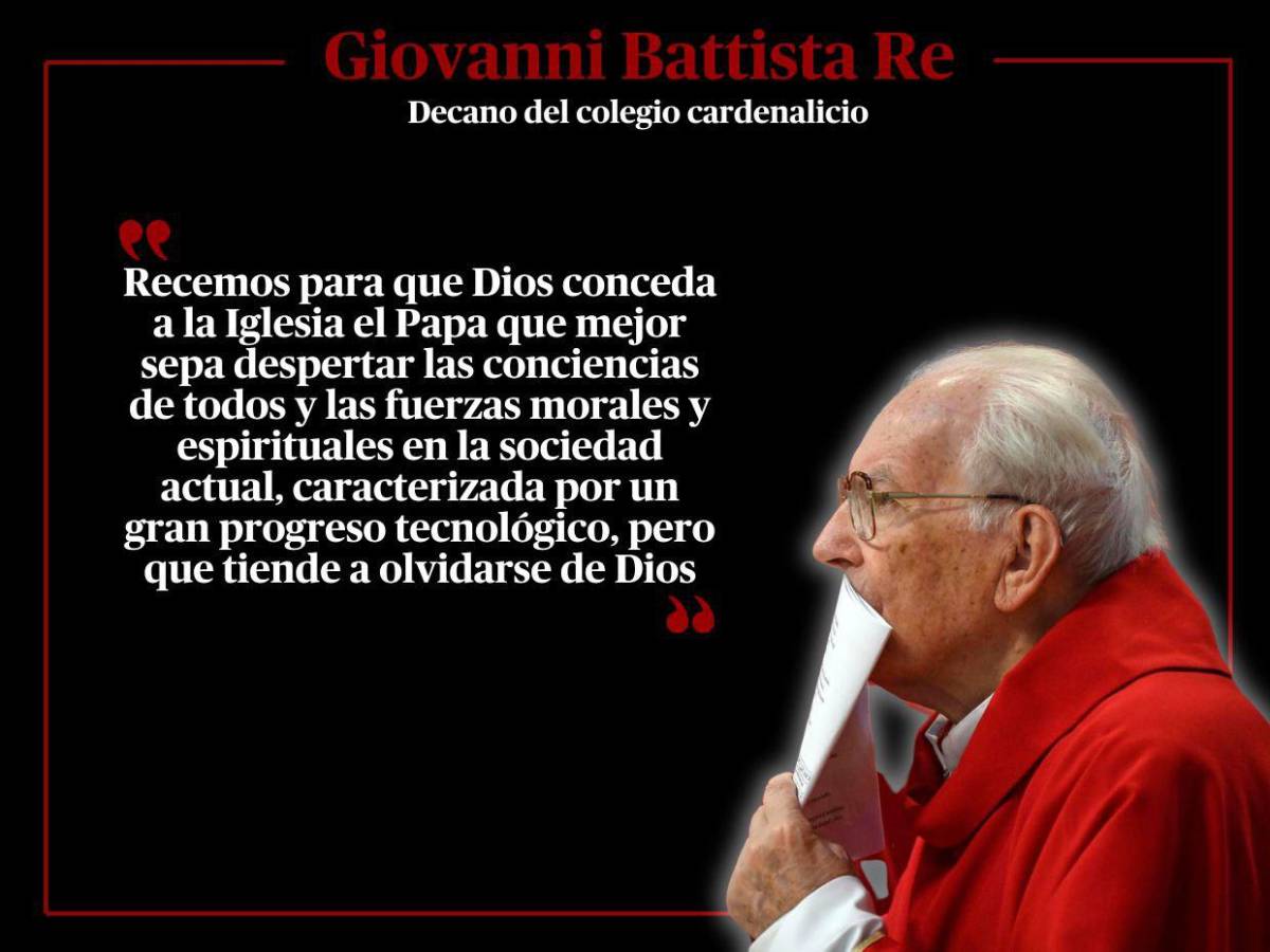 Las frases del decano Giovanni Battista Re en misa previo a Cónclave