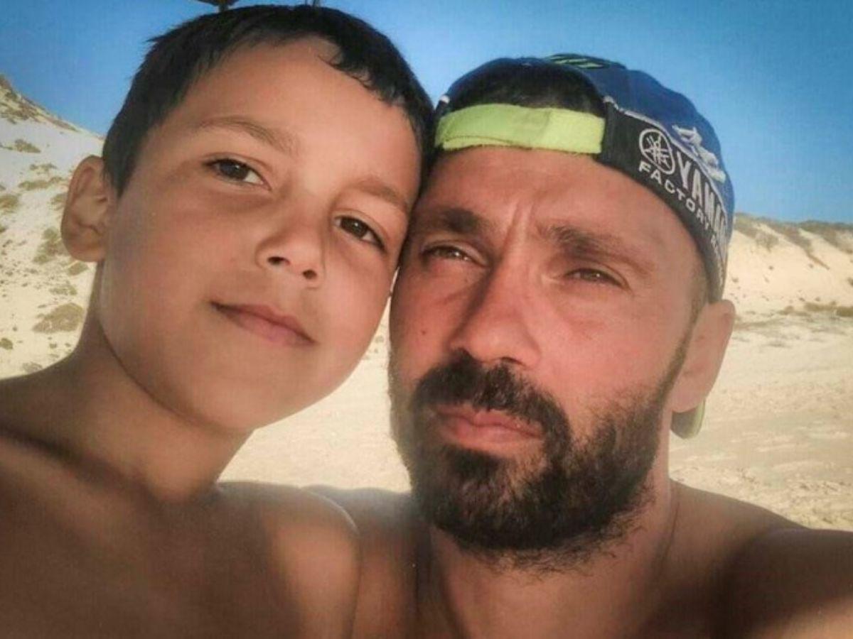 Francisco (13) y Ricardo Neves son padre e hijo fallecidos en el naufragio.