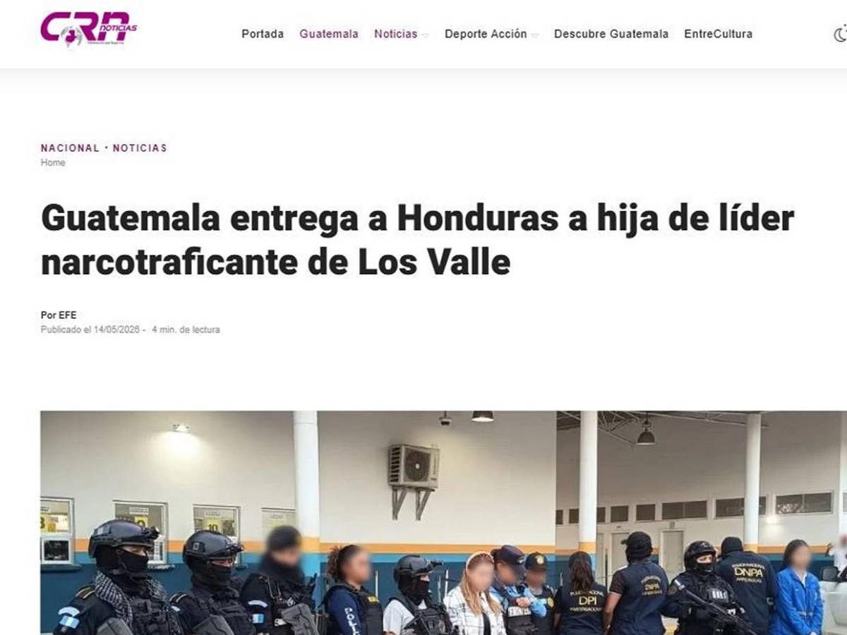Expulsan a hondureña: Así informó Guatemala la captura de Yosary Valle cerca de la capital chapina