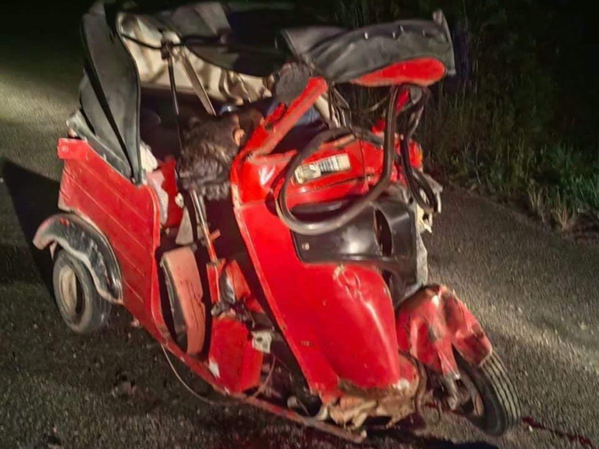 Un hombre murió al colisionar su mototaxi con un vehículo en Comayagua
