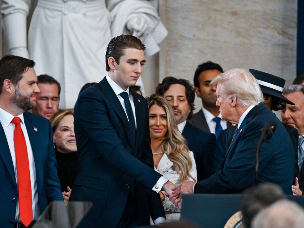 Así lució la familia presidencial en la toma de posesión de Donald Trump