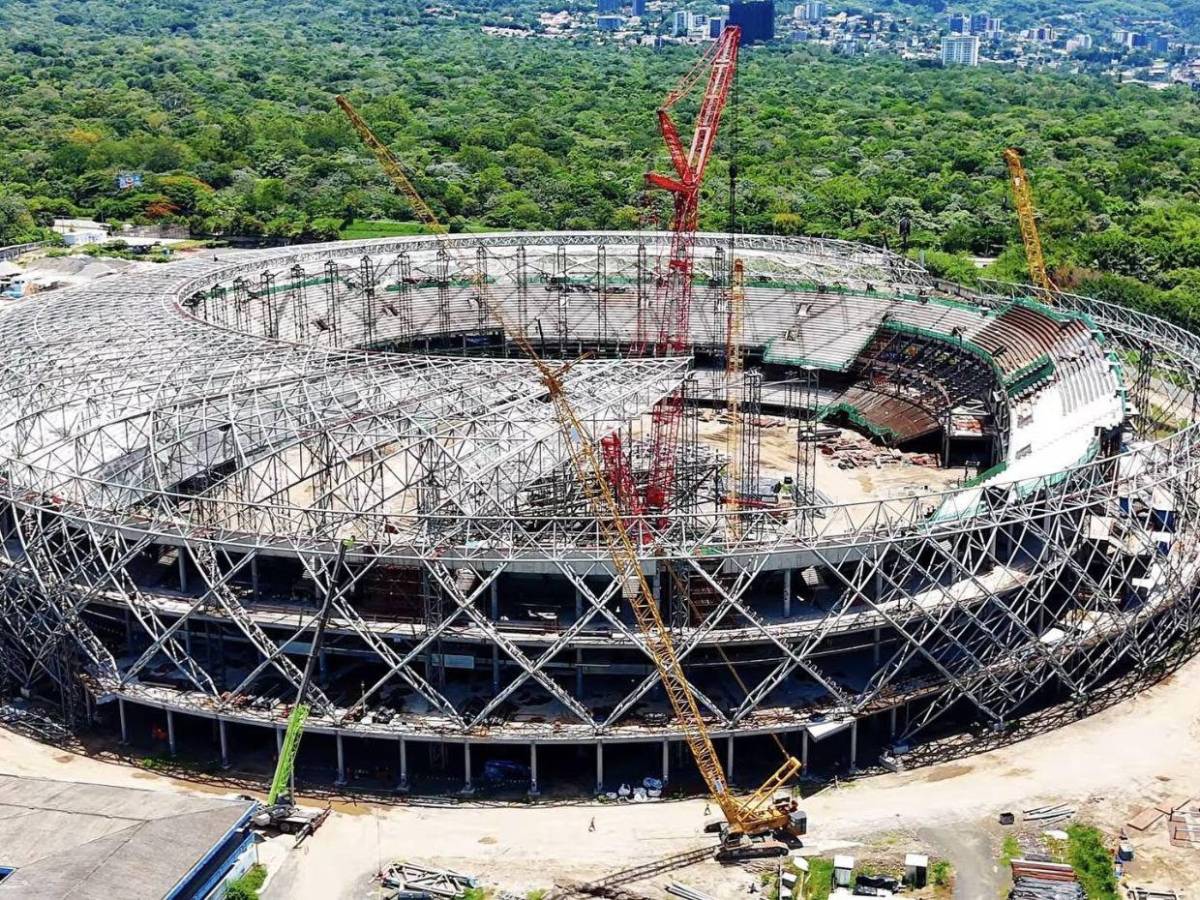 ¡Es una joya! Así avanza la construcción del mejor estadio de Centroamérica en El Salvador