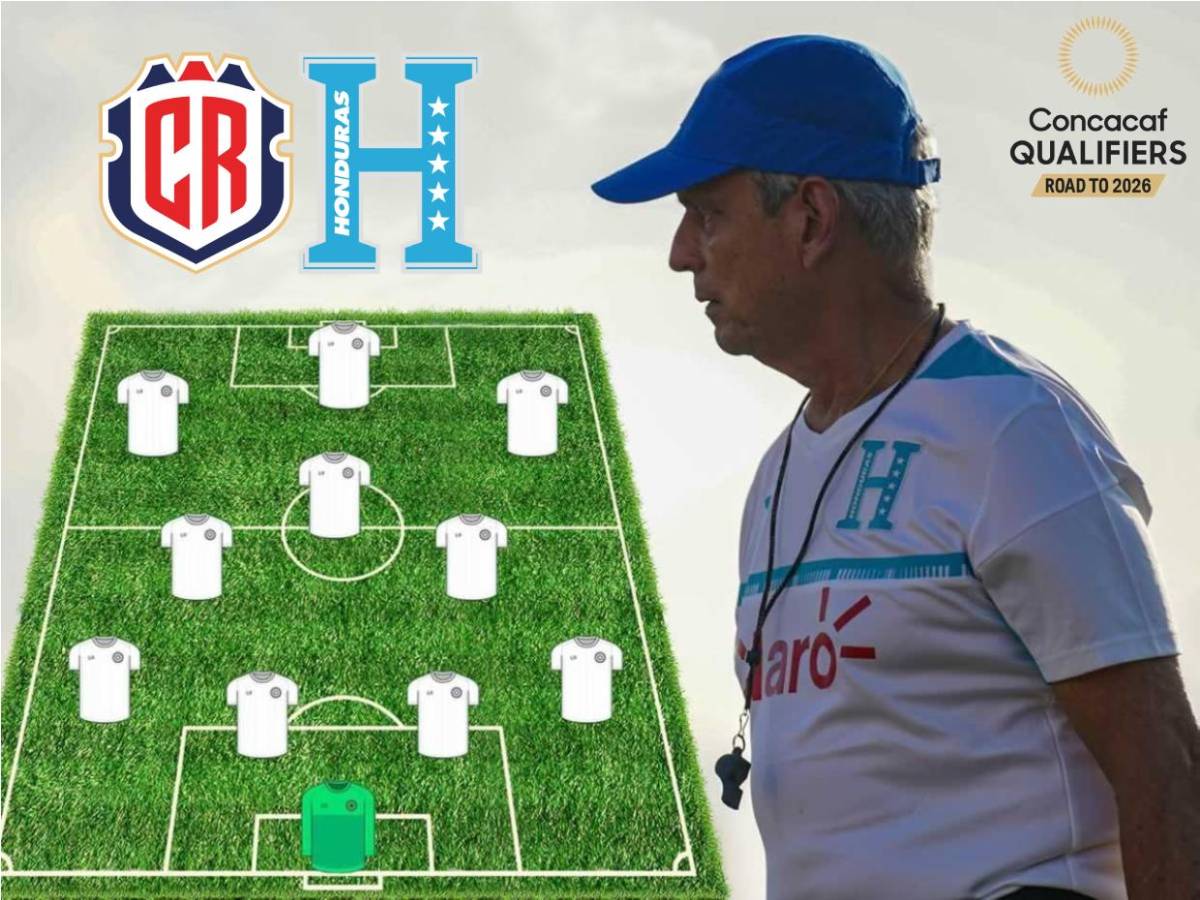 ¡Dos cambios! 11 titular que mandaría Rueda con Honduras para enfrentar a Costa Rica