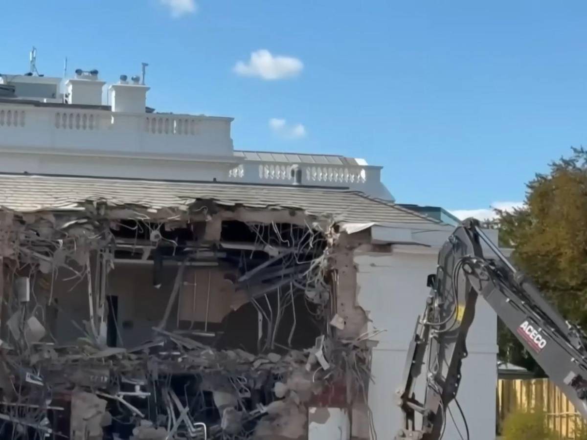 Lo que se sabe del costoso salón de bailes que construye Donald Trump en la Casa Blanca