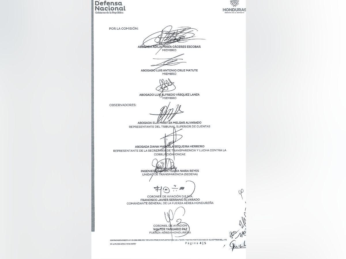 121 millones de lempiras se erogaron en repuestos de cinco helicópteros
