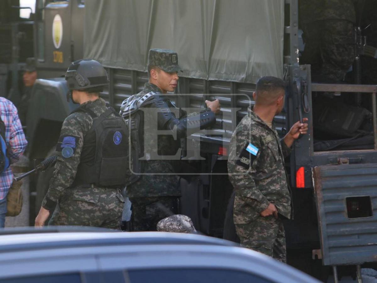 Fuerte blindaje militar y policial rodea el Congreso Nacional previo a sesión