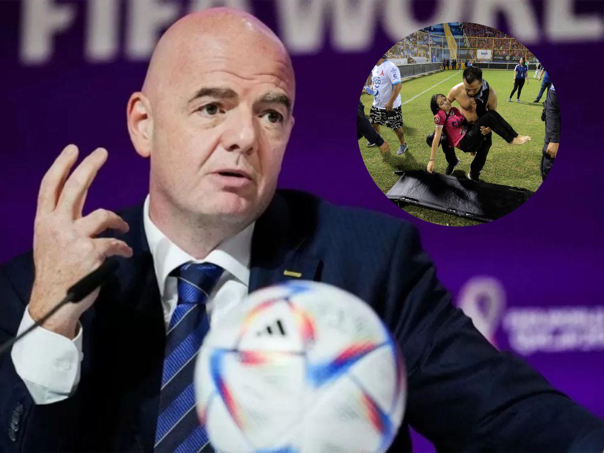 Infantino envía mensaje tras estampida en el estadio Cuscatlán de El Salvador