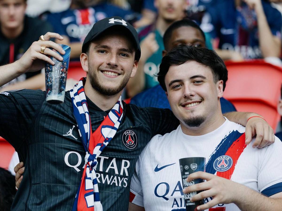 El ambiente en la final de la UEFA Champions League entre PSG vs Arsenal
