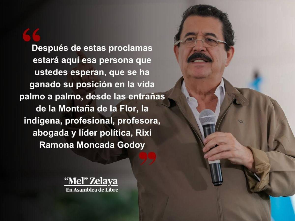“Se preocupa la oligarquía porque Rixi no se vende: Frases de 'Mel' Zelaya en asamblea “Se preocupa la oligarquía porque Rixi no se vende: Frases de 'Mel' Zelaya en asamblea