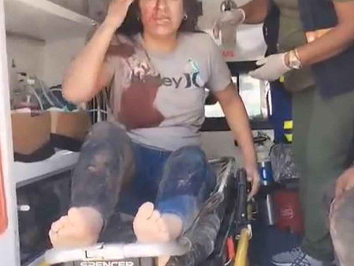 Una imagen que duele: el intenso rescate de la pequeña Leyret Nahiara Aguilar Rodríguez