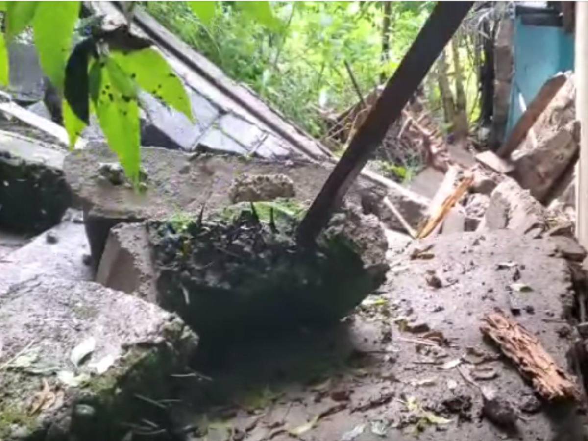 Colapsos y deslizamientos dejan estragos en el Distrito Central tras intensas lluvias