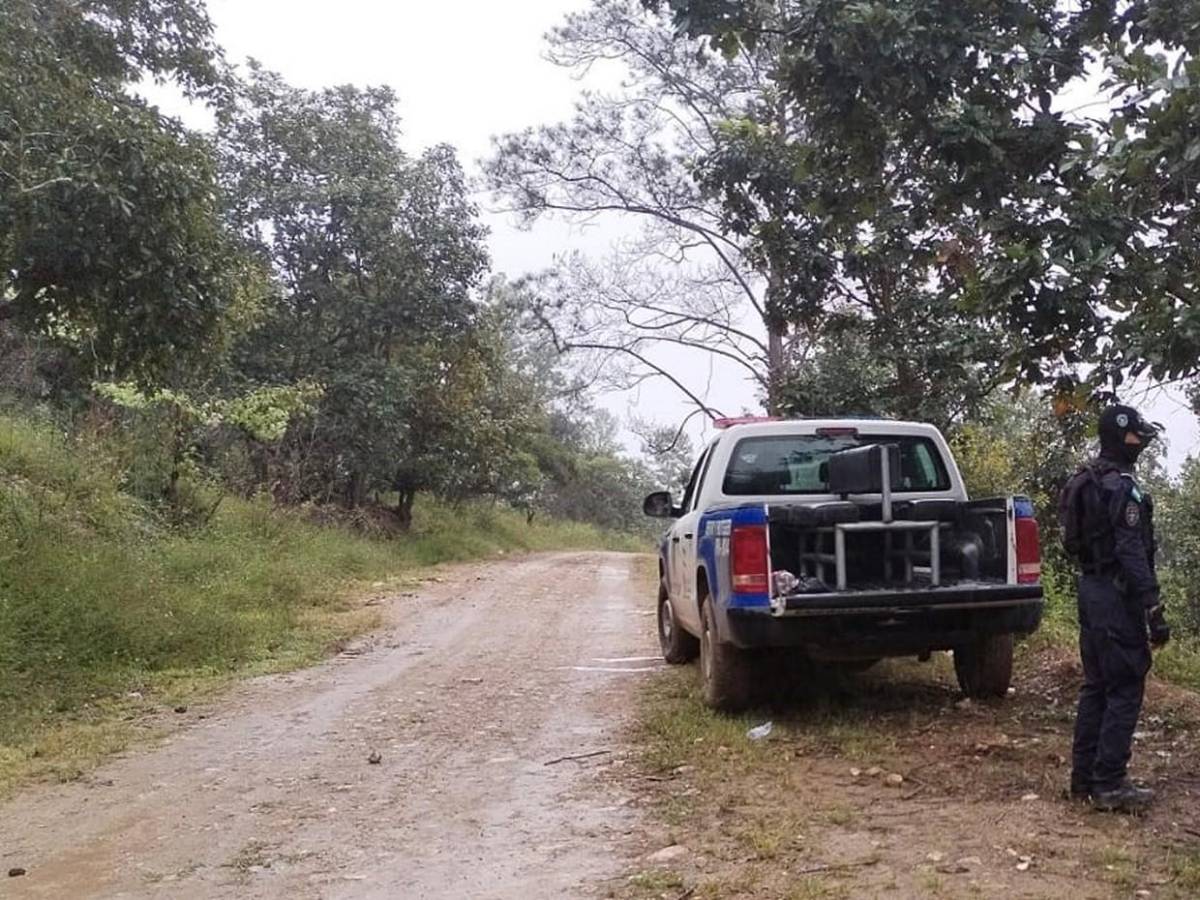 Así fue ubicada la escena donde asesinaron a la maestra Aleyda Santos en Gualaco