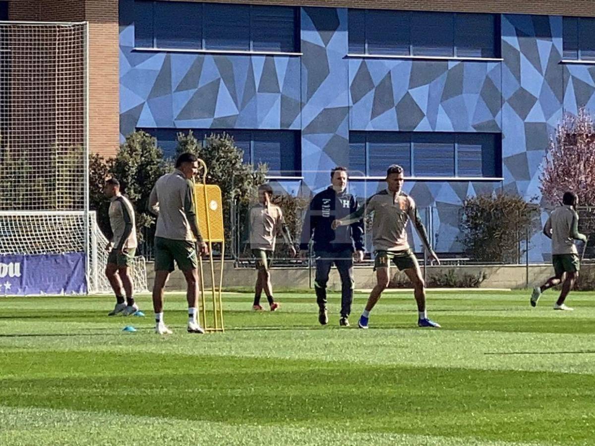 Clima frío y novedades: así fue el tercer día de entrenamiento de Honduras en España