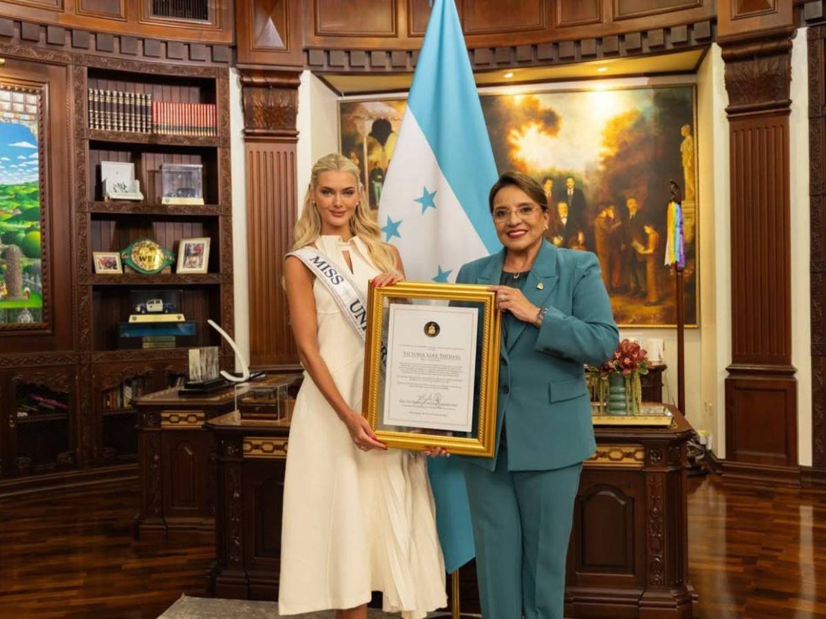 Publican fotografías oficiales del encuentro entre Victoria Kjær y Xiomara Castro