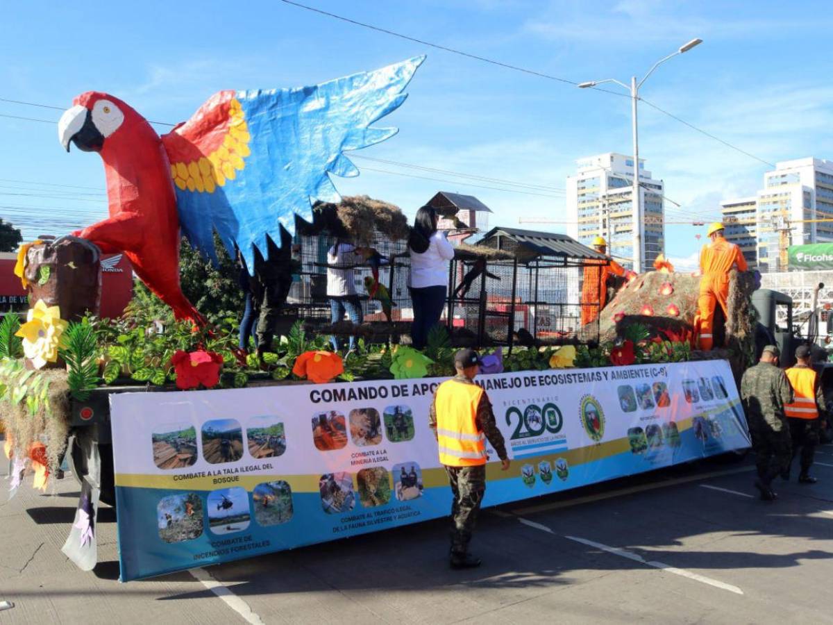 En medio de tensión política, FF AA realiza desfile militar para conmemorar bicentenario del Ejército