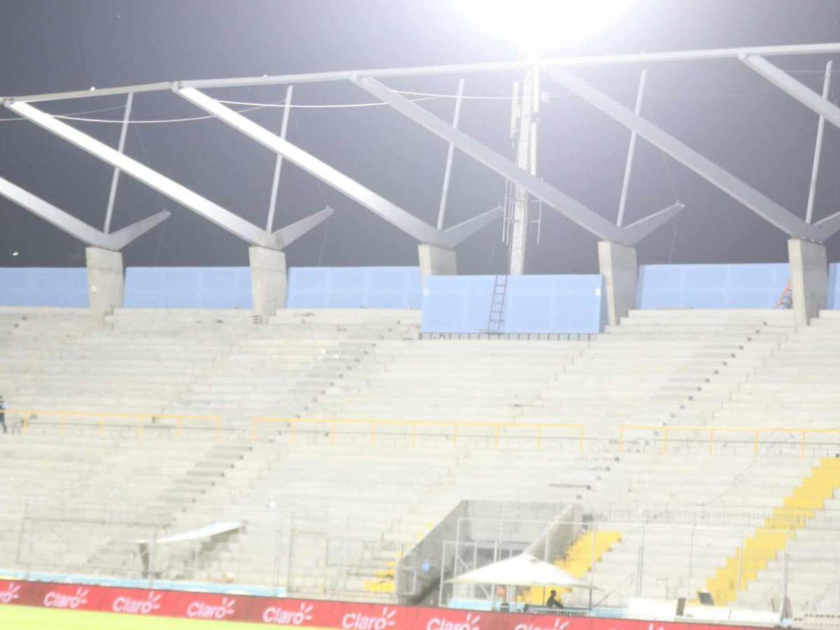 Así está quedando el Estadio Nacional con su nuevo techo en el sector de sol