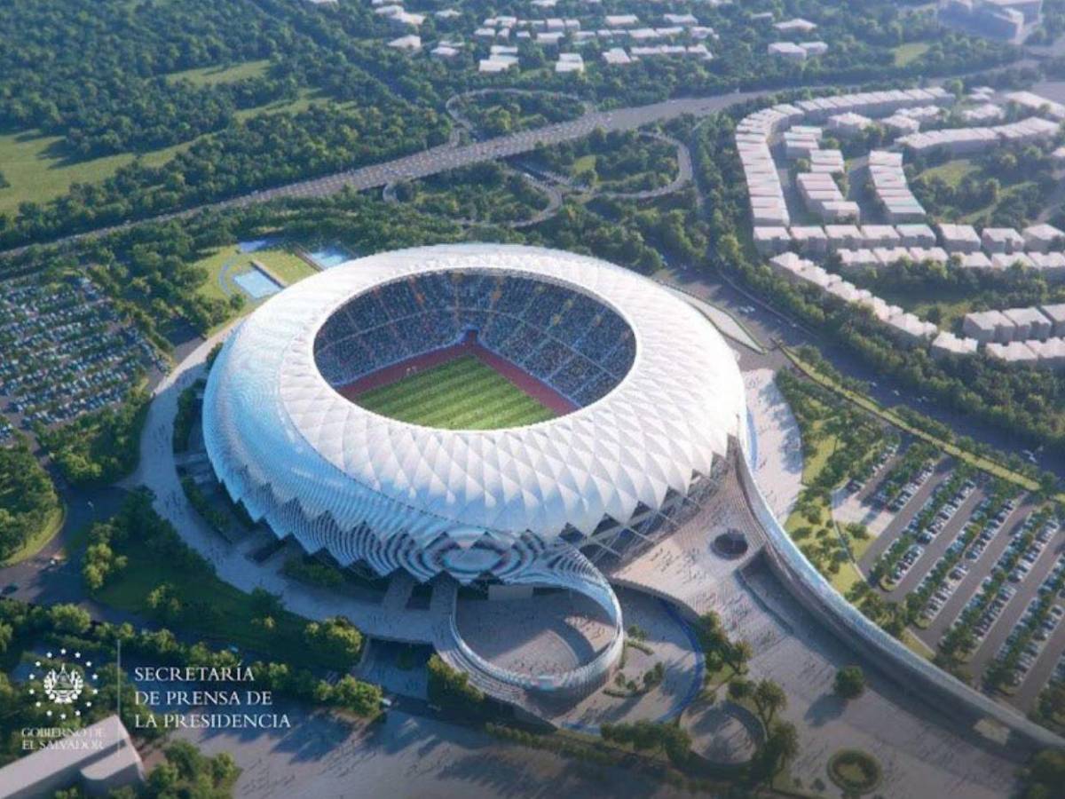 Mejor estadio de Centroamérica: Bukele presume avances en el nuevo recinto de El Salvador
