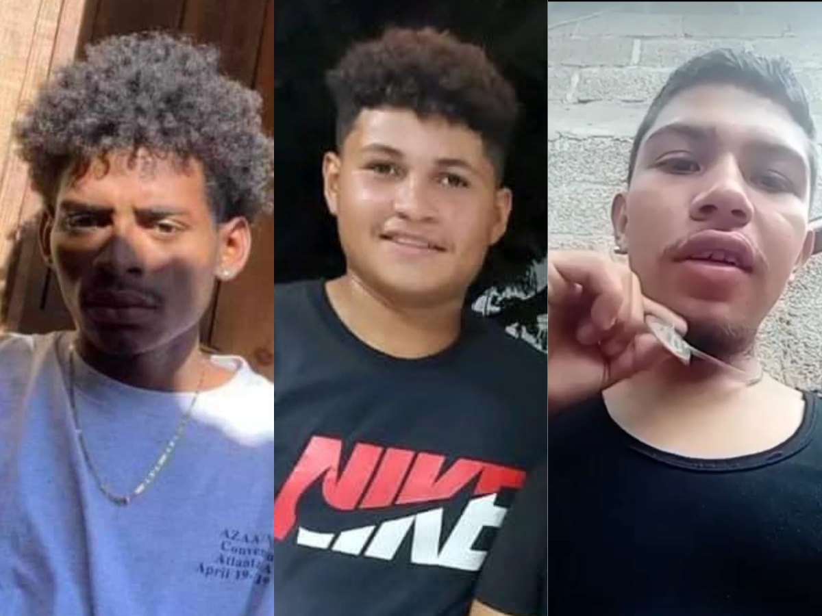 Rostros de los jóvenes asesinados cerca del Juana Laínez en la capital