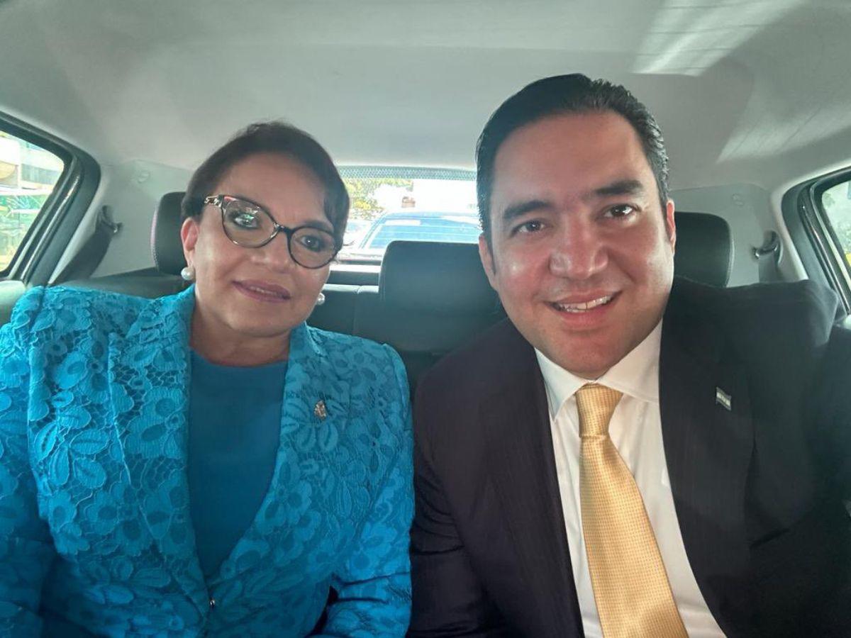 Presidenta Castro y Héctor Zelaya ya están en toma de posesión de Lula da Silva