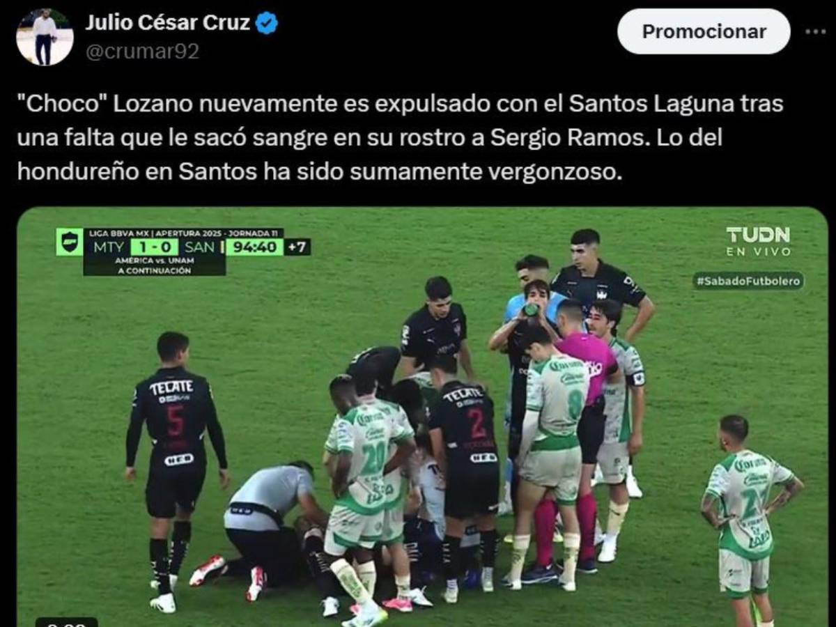 ¿Qué dijo Sergio Ramos? Críticas al Choco Lozano tras el golpe al español que significó la roja