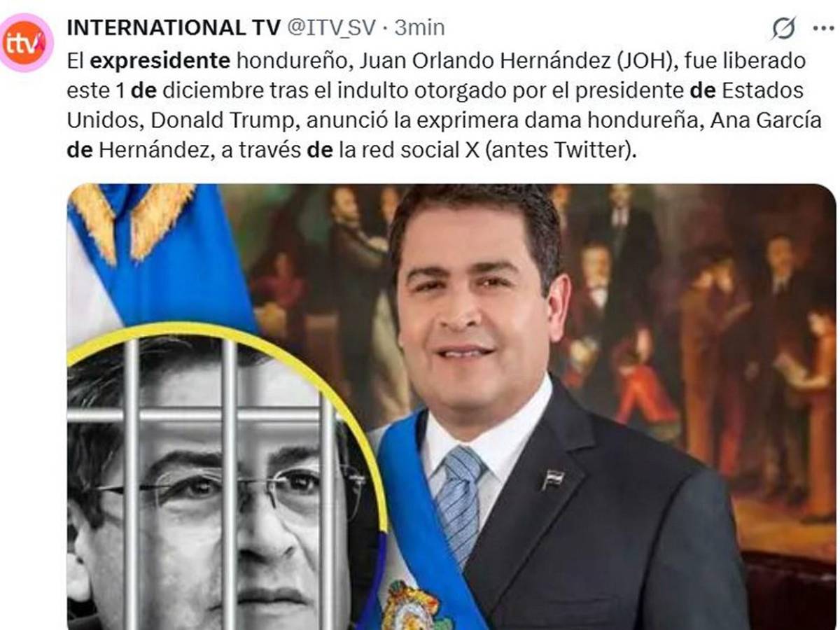 Ha quedado en libertad: Así informa el mundo que Juan Orlando Hernández salió de prisión