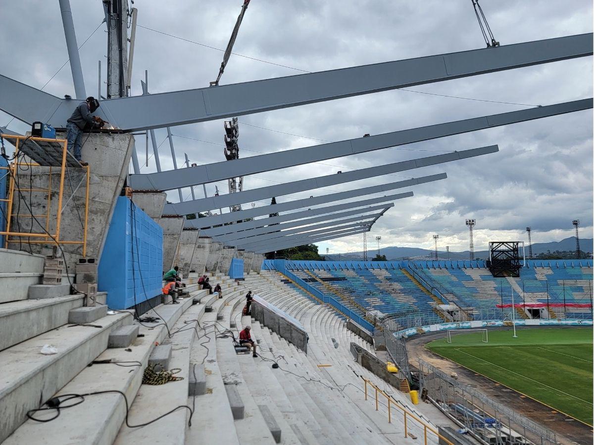 Así avanza remodelación en el estadio Nacional: Completa importante fase del techado