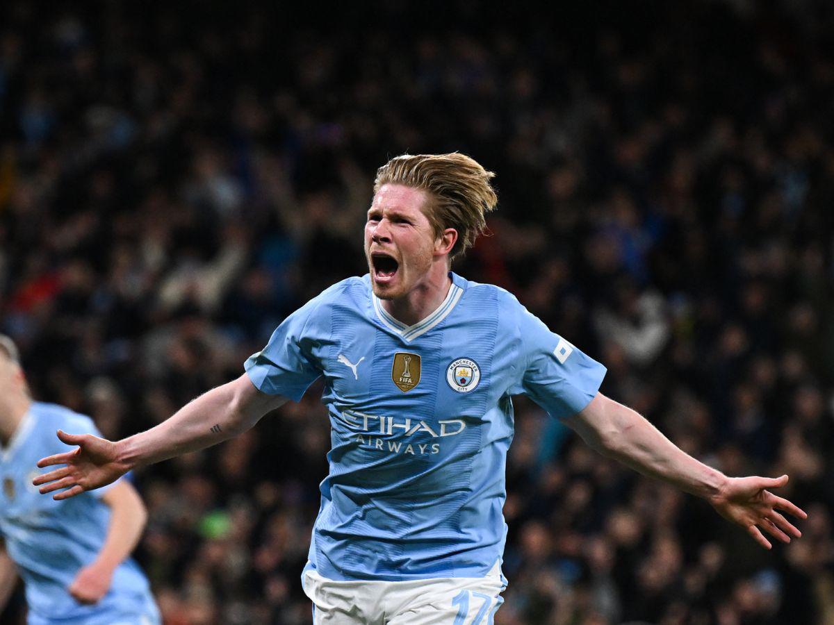 Kevin De Bruyne fue el mejor del City y consiguió el empate cerca del final del partido.