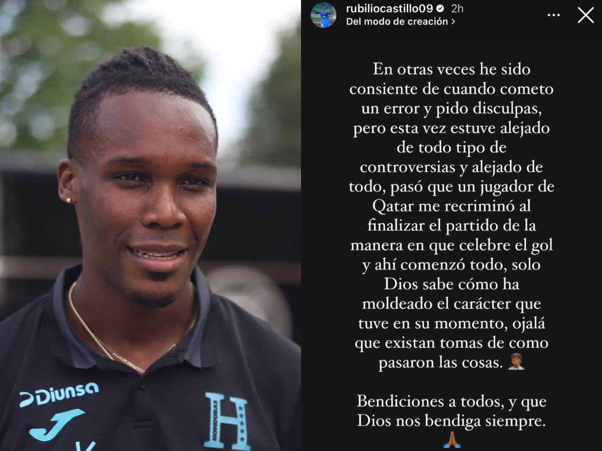 Rubilio Castillo pide disculpas por la roja y revela el motivo de su expulsión en el Qatar-Honduras
