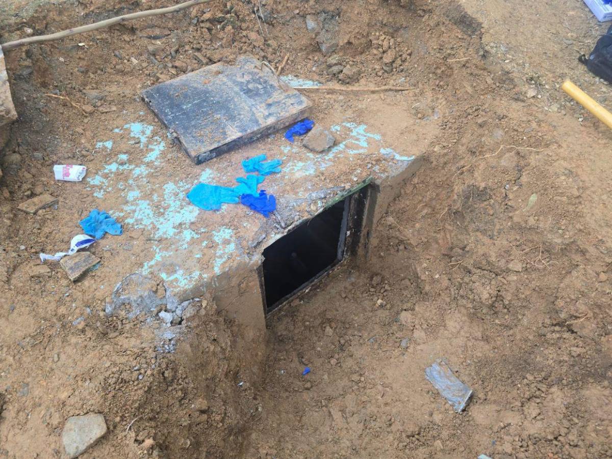 Lleno de drogas y armas: así estaba el búnker de la MS-13 hallado en zona montañosa de Omoa