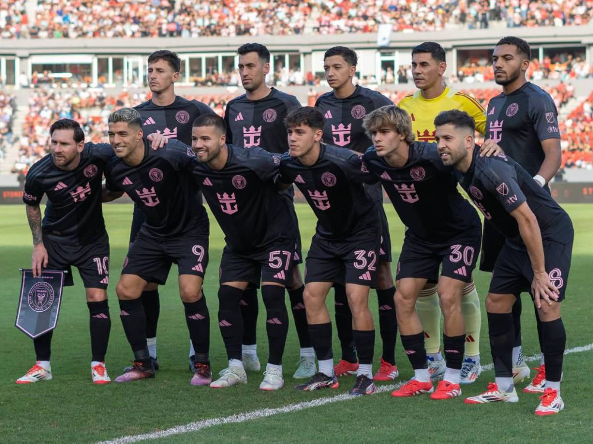 Inter Miami y su 11 titular con el que enfrentaría al Olimpia de Honduras