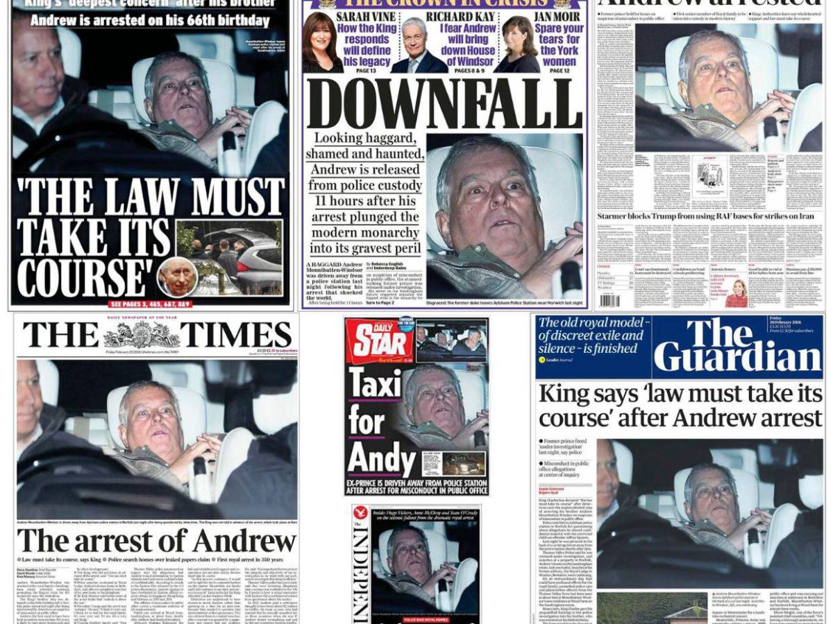 Pruebas de ADN, huellas dactilares y foto: así fue la detención del expríncipe Andrés