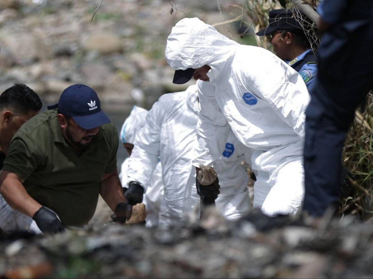 La dantesca escena en el río Choluteca donde fueron encontrados dos cuerpos