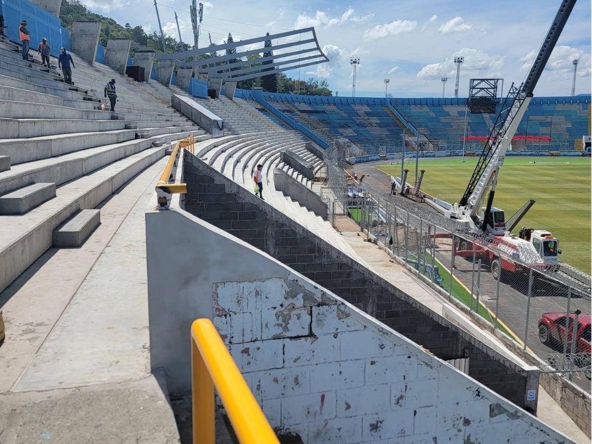 Así van los avances del estadio Nacional ya con el moderno techado