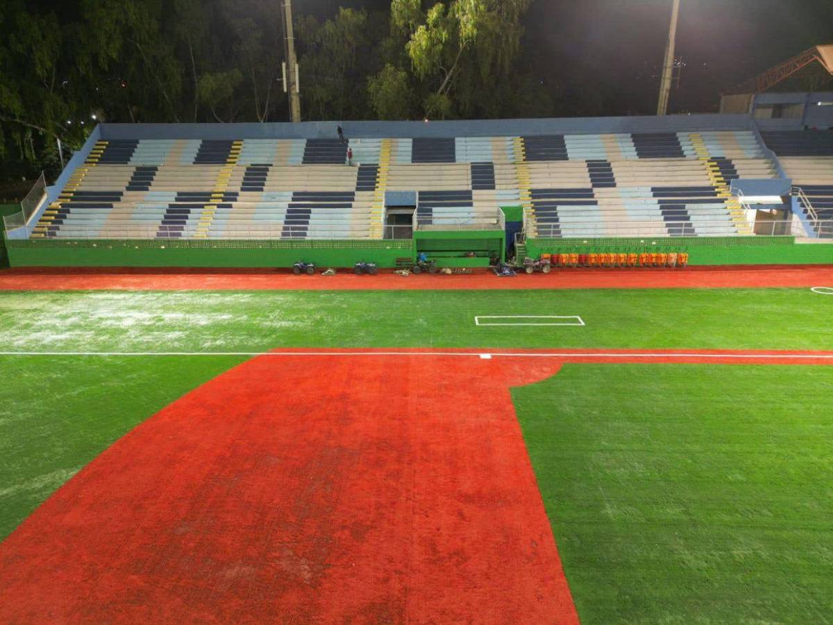 Así quedó el estadio “Chochi” Sosa de Tegucigalpa tras ser remodelado