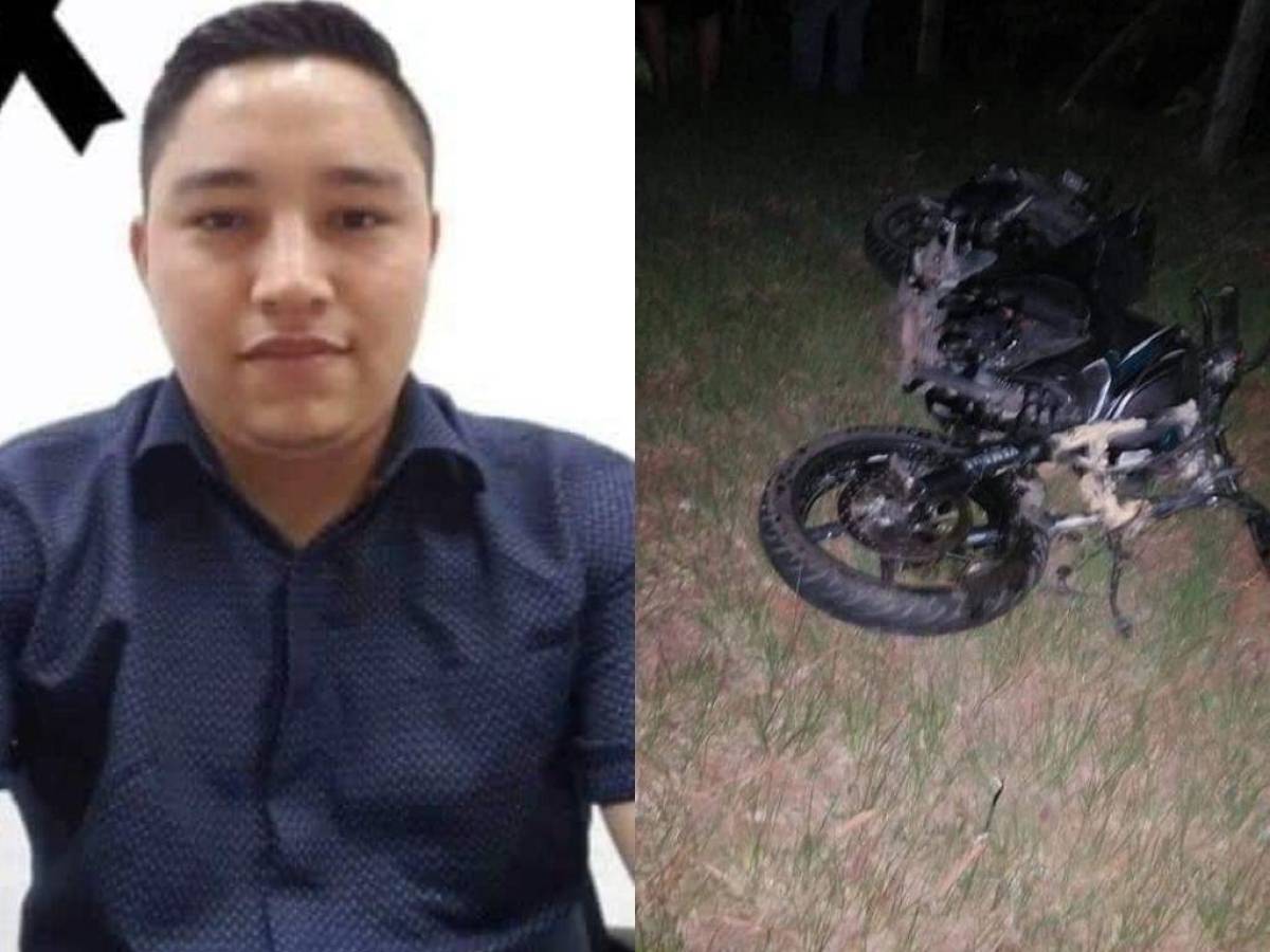 En accidente de motocicleta muere joven en Santa Bárbara