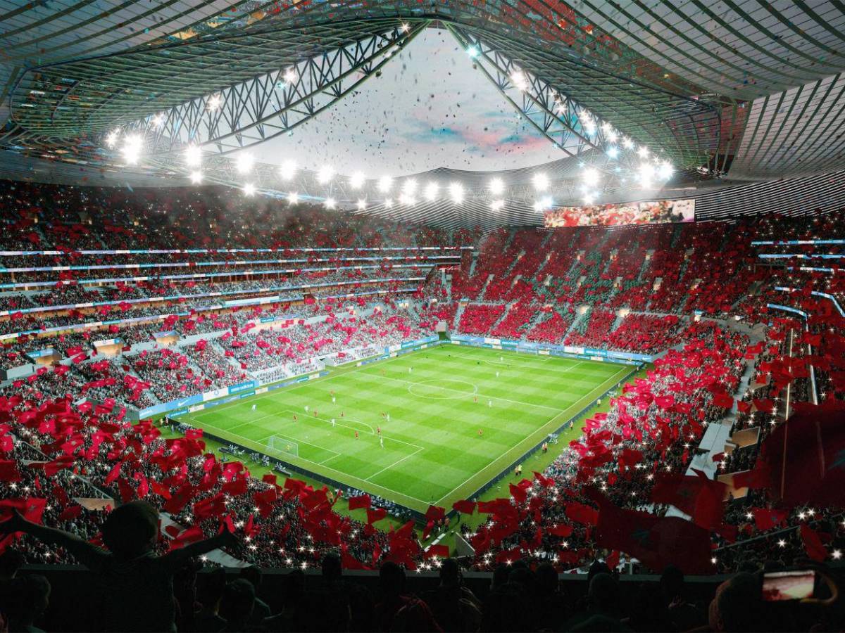 Así será el estadio que busca acoger la final del Mundial 2030: el más grande del planeta