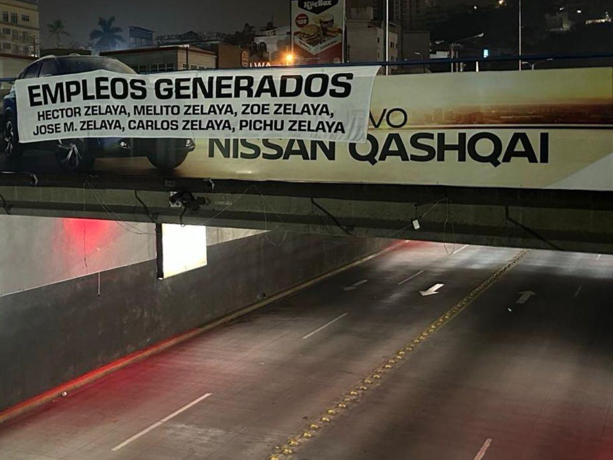 Dejan misteriosas mantas y grafitis de protesta en puentes y calles este 1 de mayo en la capital