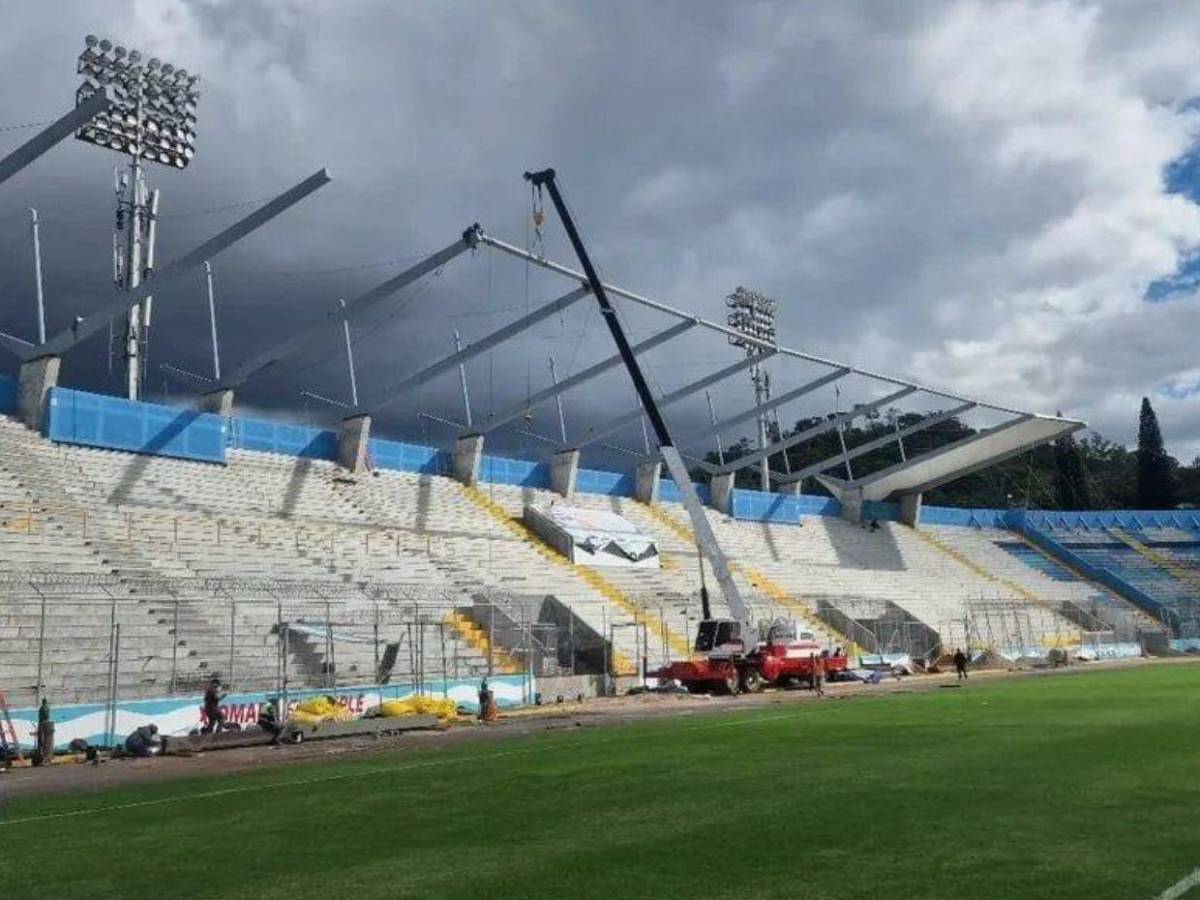 Así está quedando el Estadio Nacional con su nuevo techo en el sector de sol