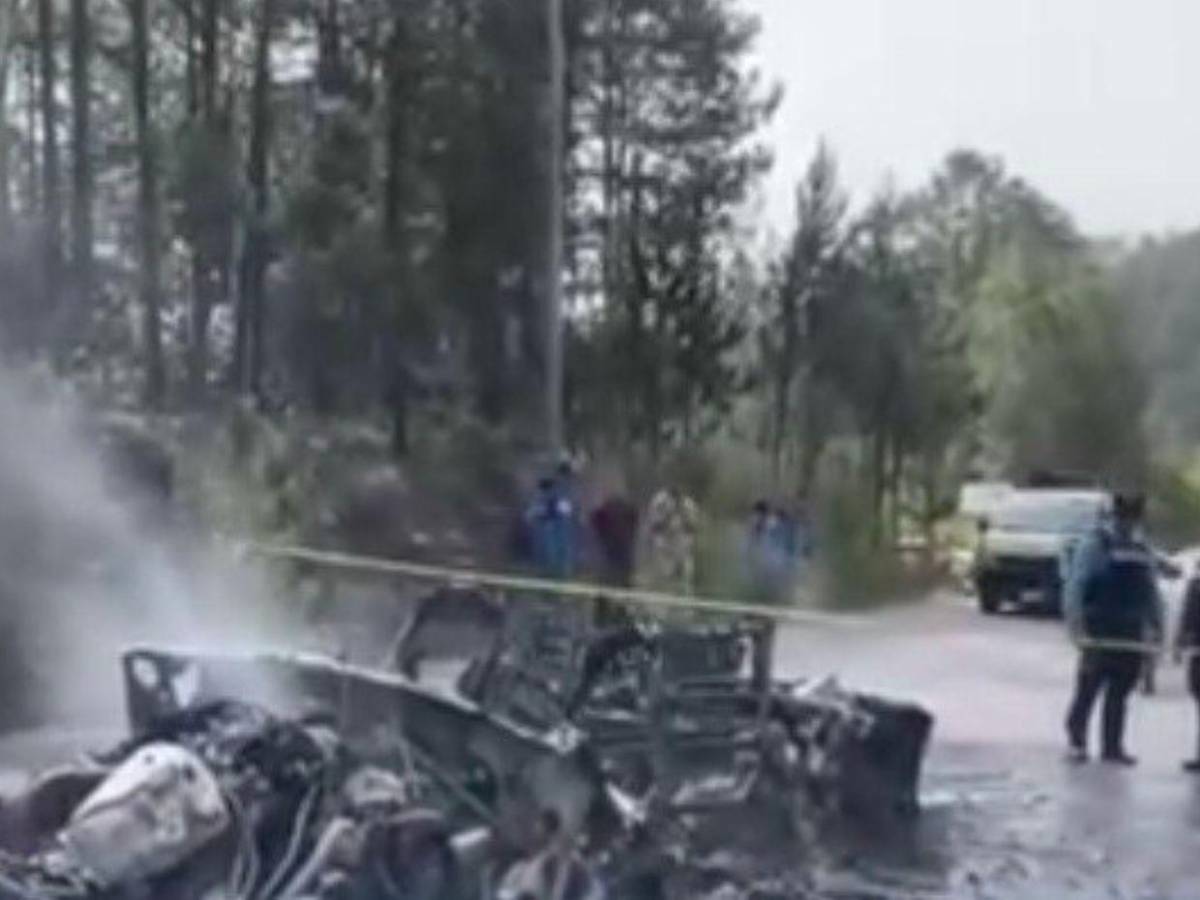Muere carbonizado motociclista tras brutal choque en Intibucá