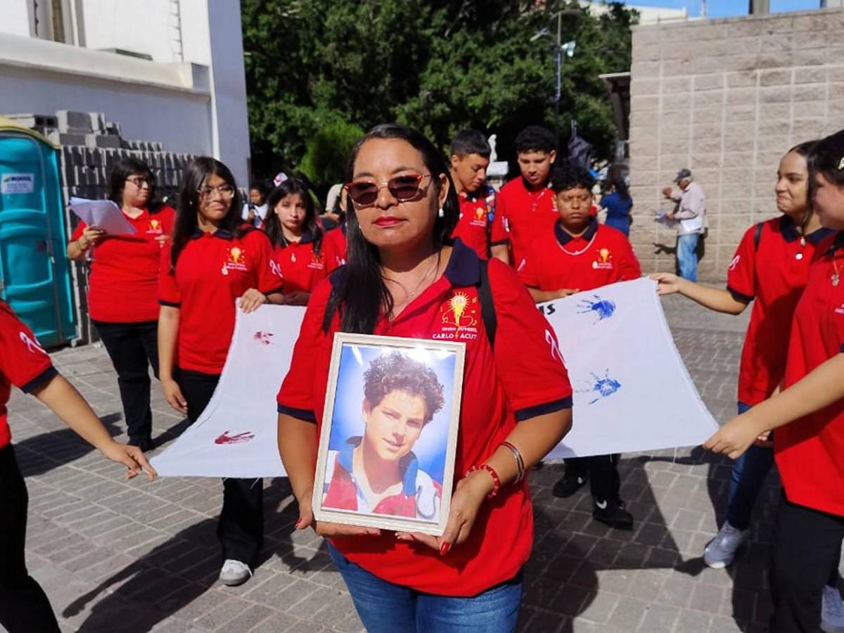 Hondureños celebran a San Carlo Acutis, el primer santo milenial