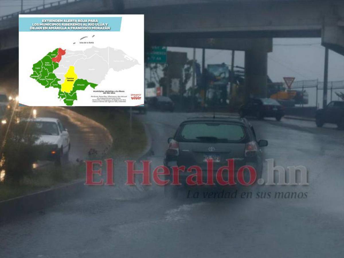 Mantienen alertas para 11 departamentos de Honduras por las lluvias