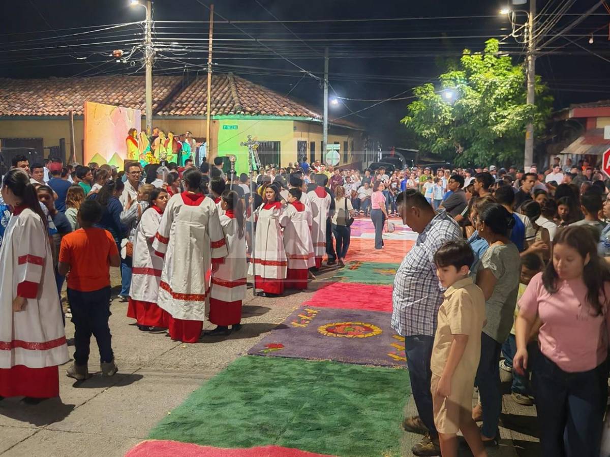 Las imágenes del Santo Entierro en Choluteca, jornada de fe y tradición